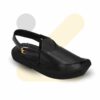 Black Doted Kaptaan Chappal