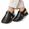 Black Triple Gear Takidar Charsadda Chappal