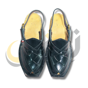 Black Quetta Norozi Chappal with Double Sole