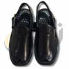 Premium Black Smart Zalmi Round Edge Peshawari Chappal