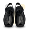 Black Double Gear Takidar T-Shape Peshawari Chappal