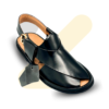 Premium Black Smart Zalmi Round Edge Chappal
