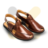 Premium Dark Brown Smart Zalmi Round Edge Chappal
