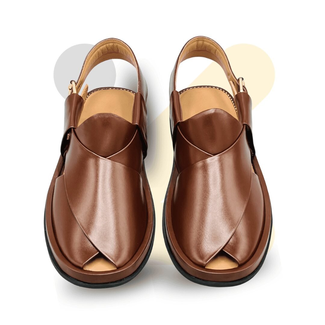 Premium Dark Brown Smart Zalmi Round Edge Chappal