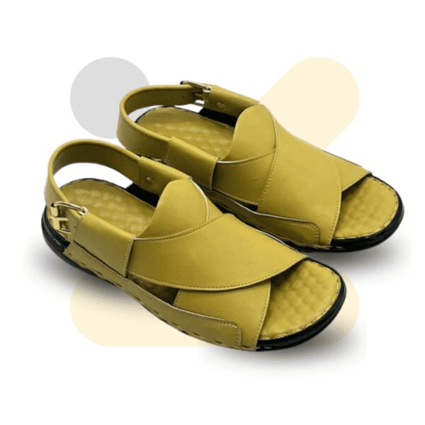 Yellow Mate Soft Sole Striped Slippers