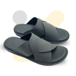 Handmade Gray Soft Sole Slippers