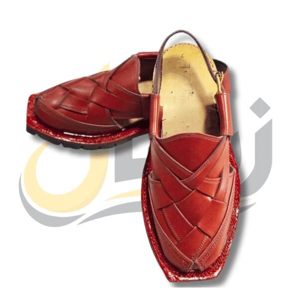 Burgundy Norozi Peshawari Chappal