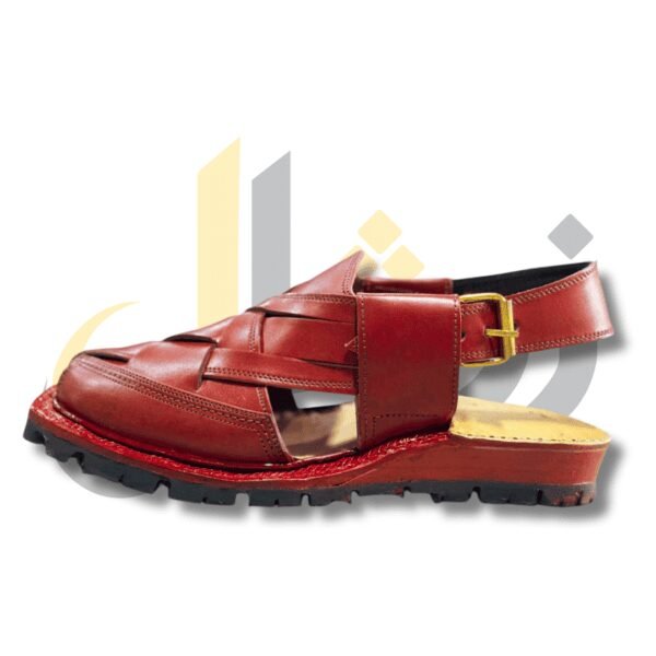 Burgundy Norozi Peshawari Chappal