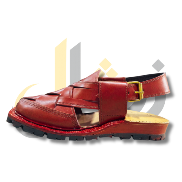 Burgundy Norozi Peshawari Chappal