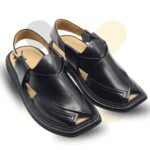 Black Triple Gear Takidar Charsadda Chappal