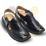 Black Triple Gear Takidar Charsadda Chappal