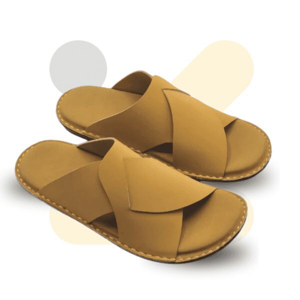 Handmade Yellow Mate Soft Sole Slippers