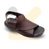Brown Soft Sole Striped Slippers