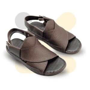 Brown Soft Sole Striped Slippers