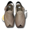Beige Crocodile Texture Takidar Peshawari Chappal