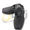 Dark Gray Crocodile Texture Takidar Peshawari Chappal