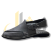 Dark Gray Crocodile Texture Takidar Peshawari Chappal