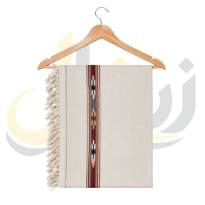 Off-White 48 Pure Australian Woolen Shawl with Frame Border