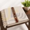 Off-White 48 Pure Australian Woolen Shawl with Frame Border