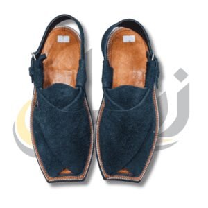 Peshawari Chappal 8 Blue Suede Peshawari Chappal