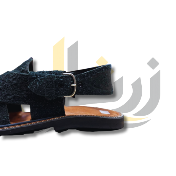 Blue Suede Peshawari Chappal