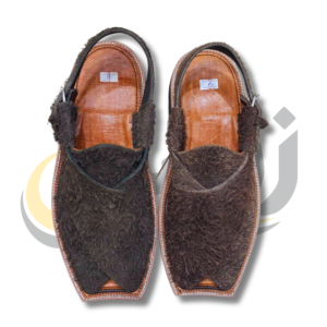 Dark Brown Suede Peshawari Chappal