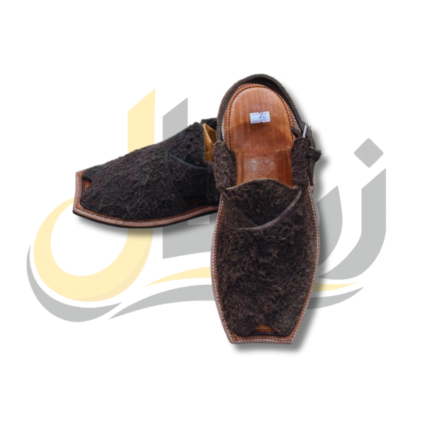 Dark Brown Suede Peshawari Chappal
