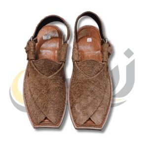 Peshawari Chappal 9 Light Brown Suede Peshawari Chappal