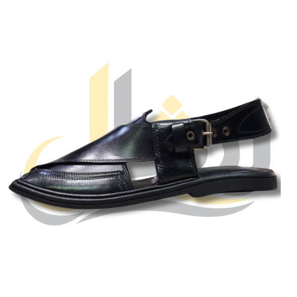 Black Takidar Peshawari Chappal