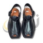 Black Medium Sole Takidar Peshawari Chappal