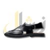 Black Medium Sole Takidar Peshawari Chappal