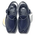 Nave Blue Crocodile Texture Takidar Pehawari Chappal