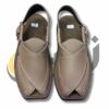 Beige Crocodile Texture Takidar Peshawari Chappal
