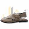 Beige Crocodile Texture Takidar Peshawari Chappal