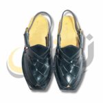 Black Quetta Norozi Chappal with Double Sole
