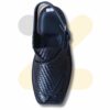 Black Woven Takidar Peshawari Chappal – Medium Sole