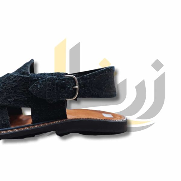 Blue Suede Peshawari Chappal