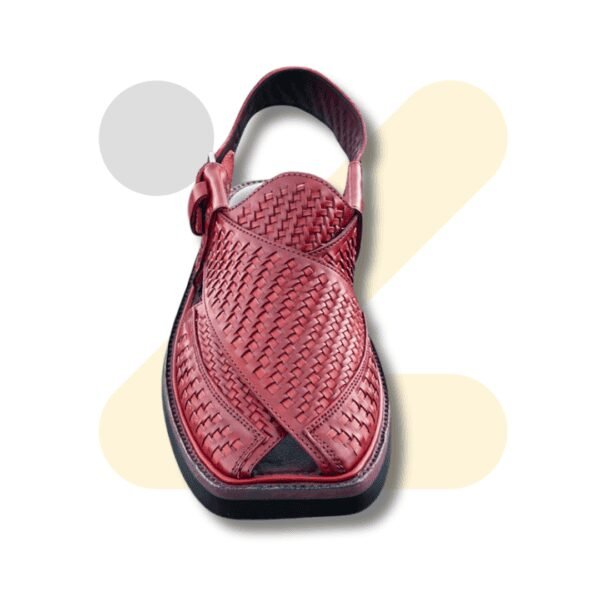 Master Brown Woven Takidar Peshawari Chappal