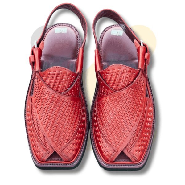 Master Brown Woven Takidar Peshawari Chappal