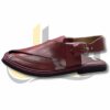 Burgundy Takidar Peshawari chappal