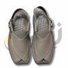 Dark Beige Crocodile Texture Takidar Peshawari Chappal