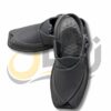 Dark Gray Crocodile Texture Takidar Peshawari Chappal