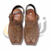 Light Brown Suede Peshawari Chappal
