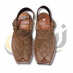 Light Brown Suede Peshawari Chappal