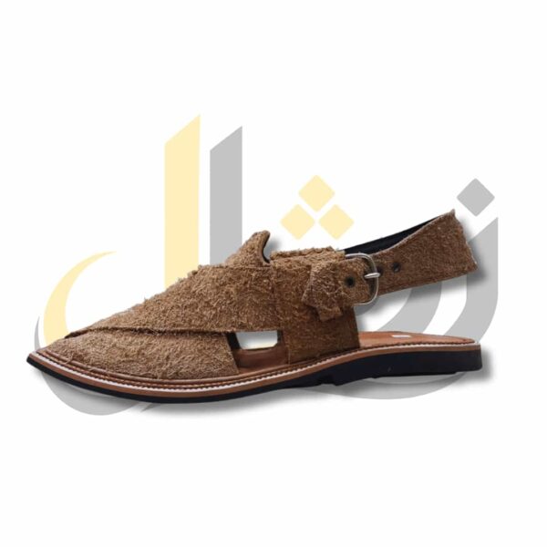 Light Brown Suede Peshawari Chappal