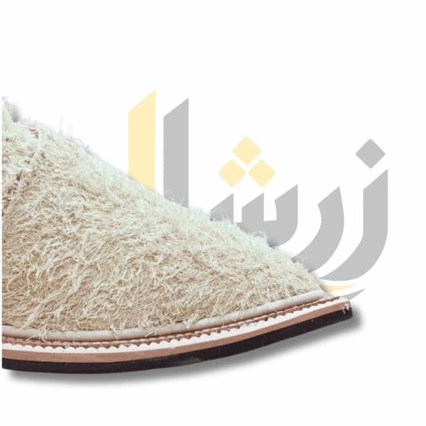 Off White Suede Peshawari Chappal
