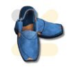 Light Blue Suede Peshawari Chappal