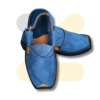 Light Blue Suede Peshawari Chappal