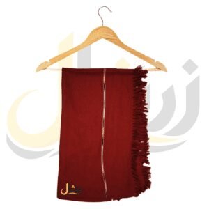 Handmade Pure Maroon Woolen Shawl