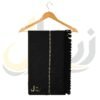 Black Plain 100% Acrylic Men Shawl
